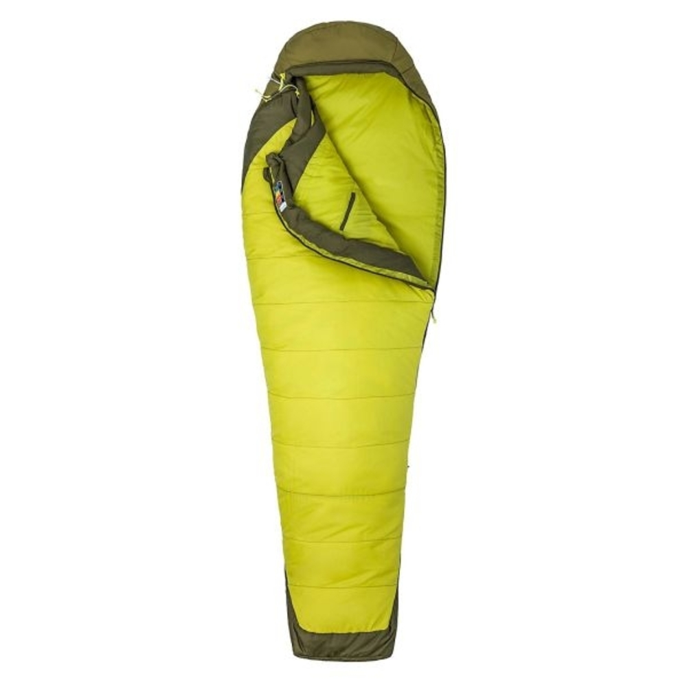 Marmot Trestles Elite 30 Sleeping Bag - Citronelle/Fir Green, Men's Regular